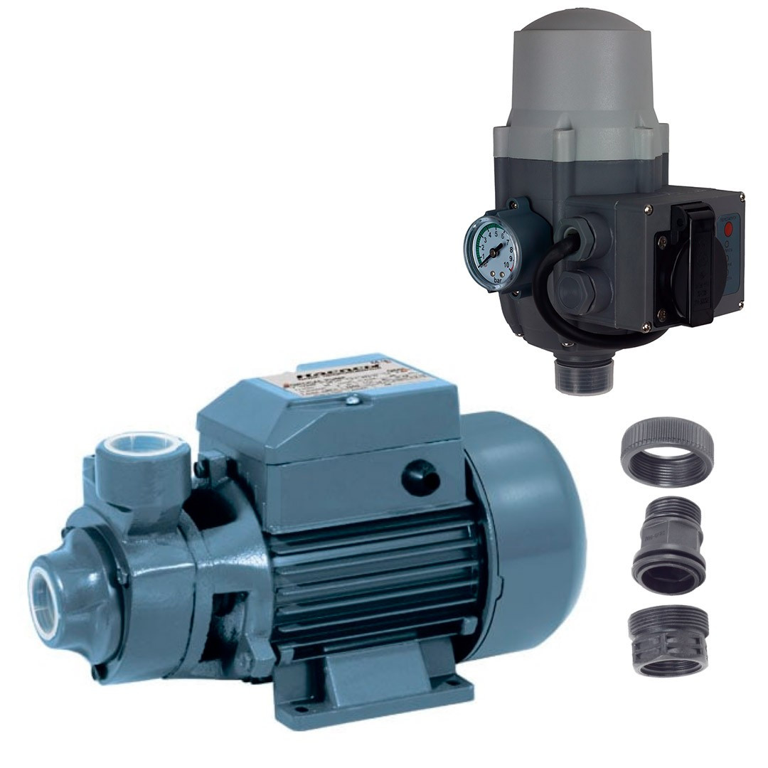 Поверхневі електронасоси Насоси плюс обладнання К-т QB60 + "Насоси+" EPS-16-SP + З'єднувач G1M/G1F, фото 1