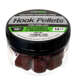 Насадочний пеллетс Carp Pro Pre-Drilled Pellet Red Halibut + Strawberry 14мм