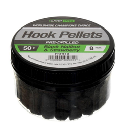 Насадочний пеллетс Carp Pro Pre-Drilled Pellet Black Halibut + Strawberry 14мм