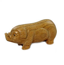 Фігурка сувенір з сандалового дерева Свинка
