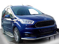 Передній захист ST008 (нерж) Ford Courier 2014-