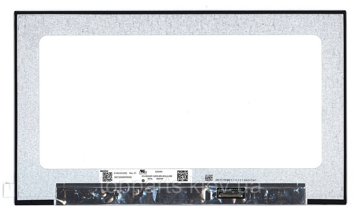 14.0" FHD 1920х1080, Innolux N140HCA-E5C, 30-pin (eDP, правий роз'єм), матова, slim