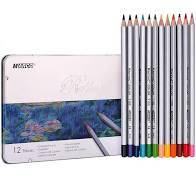 Набір олівців 12 кольор Marco 7100-12TN мет.пенал