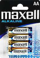 Щелочная батарейка Maxell Alkaline AA/LR6 4шт/уп blister