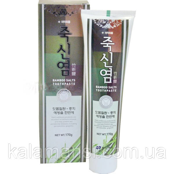 Зубна паста з екстрактом бамбукової солі HANIL Bamboo Salts Toothpaste 170 г