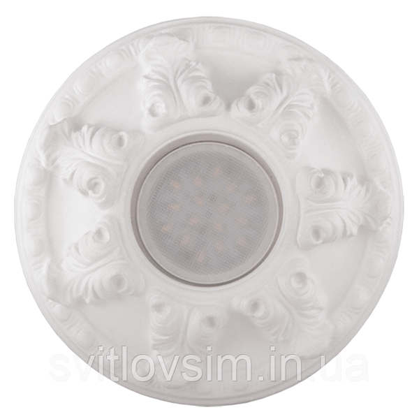 Точковий гіпсовий світильник круг, фото 1