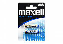 Лужна батарейка Maxell Alkaline AAA/LR03  2шт/уп blister