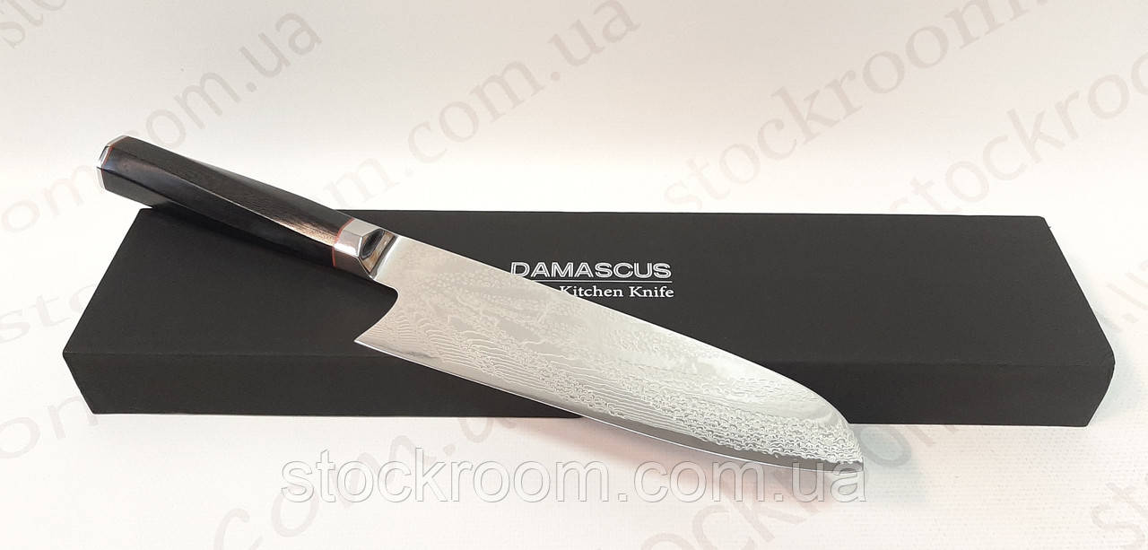 Ніж Santoku Damascus (DK-AK 3004) дамаська сталь