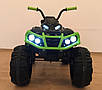 Квадроцикл для дітей на акумуляторі салатовий Дитячий електро квадроцикл / електромобіль, фото 3