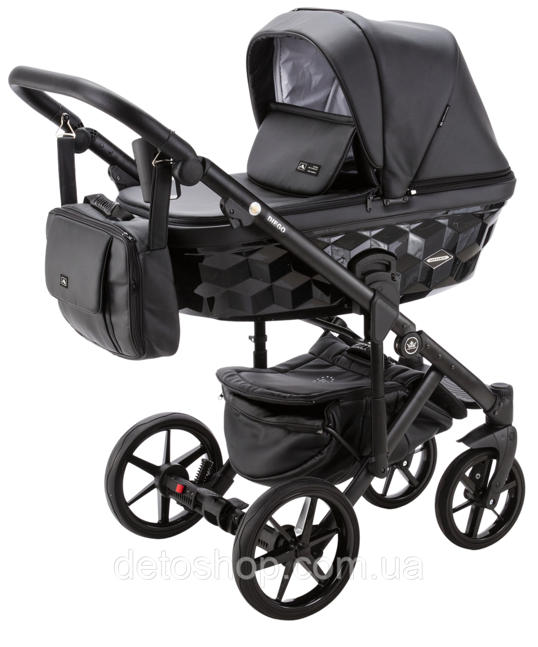 Дитяча універсальна коляска 2 в 1 Adamex Diego SA-2, фото 1