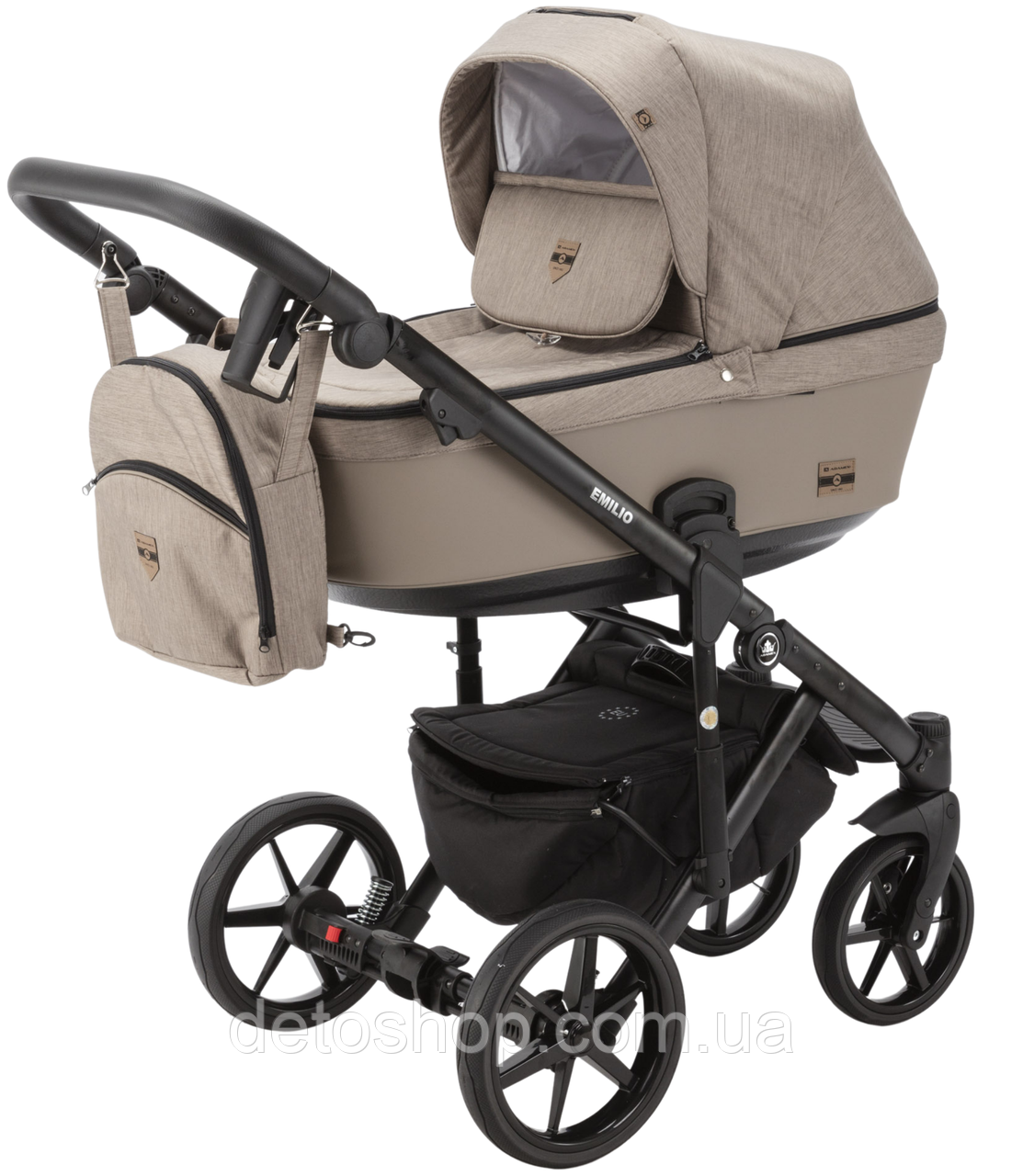 Дитяча універсальна коляска 2 в 1 Adamex Emilio EM-277, фото 1