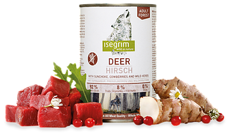 Isegrim (Ізегрім) Deer – Консервований корм для дорослих собак (оленина) 800 гр