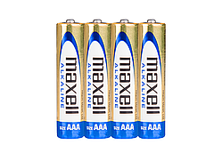Лужна батарейка Maxell Alkaline AAA/LR03  4шт/уп shrink