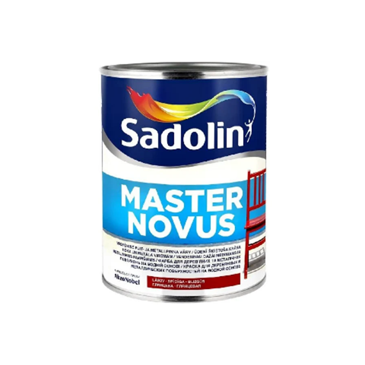 Алкидно-эмульсионная эмаль для дерева и металла Sadolin Master Novus 70 глянец 1л - фото 1 - id-p517817609