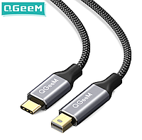 Кабель QGeeM USB Type-C 3.1 (Thunderbolt) to Mini DisplayPort DP 4K конвертер адаптер Macbook HuaWei Mate VR