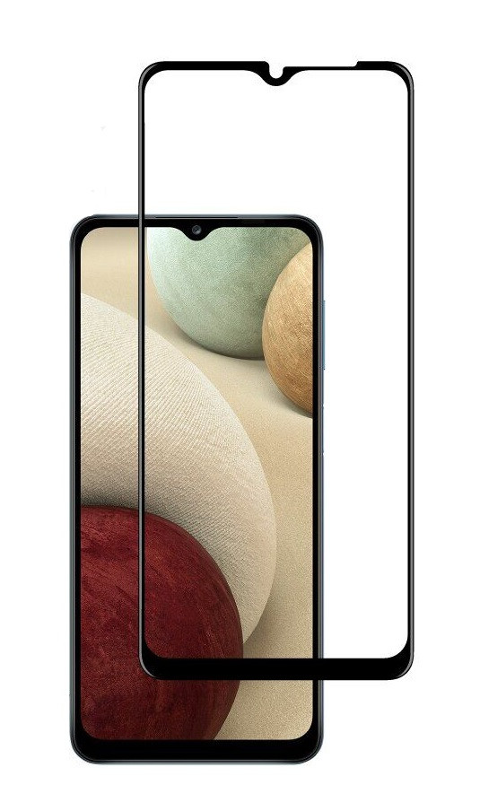 Скло захисне для Samsung A125 | A12 (2021) (0,3мм, 5D, чорне) Full Glue