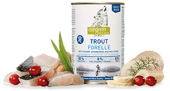 Isegrim Trout – Консервований корм для дорослих собак (форель) 800 гр