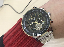Чоловічий наручний годинник механічний Jaragar Luxury, фото 3