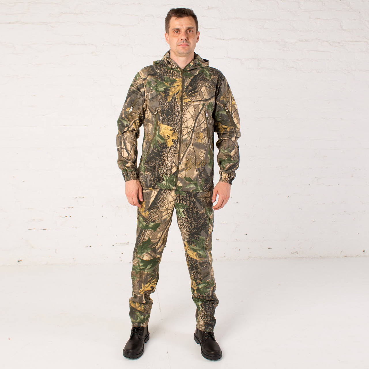 Костюм Камуфляжный М-15 для Охоты и Рыбалки Светлый Клен, Куртка с ...