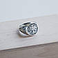 Каблучка срібна чоловіча печатка Дерево Життя з об'ємним малюнком, фото 5