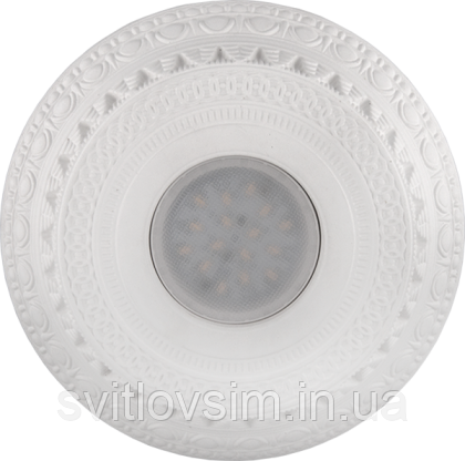 Точковий гіпсовий світильник круг, фото 1