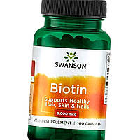 Биотин Swanson Biotin 5,000 mcg 100 капс