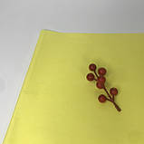 Папір тіш'ю, світло-жовта, 50*70 см, (5 листів), фото 3