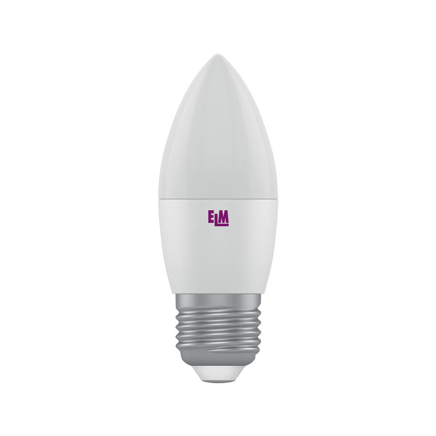 Лампа світлодіодна свічка PA10L 5W E27 3000K алюмопластиковий корпус (18-0070)
