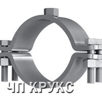 Трубний хомут із нерухомою опорою, Напівхомути для труб, фото 1
