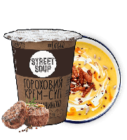 Гороховий крем-суп з яловичиною Street Soup, 50 г