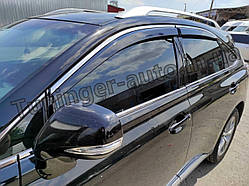 Вітровики з хромом, дефлектори вікон Lexus RX 350;450 2009-2014