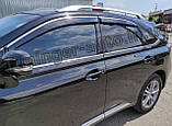 Вітровики з хромом, дефлектори вікон Lexus RX 350;450 2009-2014, фото 9