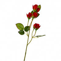 Искусственная ветка Роза бордовая 33 см (упаковка 5 шт.)