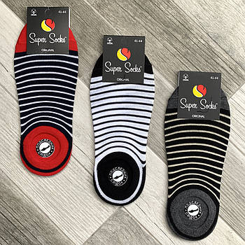 Підслідники чоловічі бавовна Super Socks, арт 018, розмір 41-44, асорті, 05554
