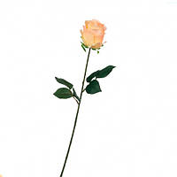 Штучна Троянда персикова 69 см