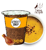 Гороховий крем-суп з копченою куркою Street Soup, 50 г