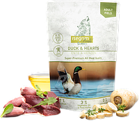 Isegrim Pouch Roots Duck &Hearts Консервированный корм для взрослых собак (утка/куриные сердечки) 410 гр
