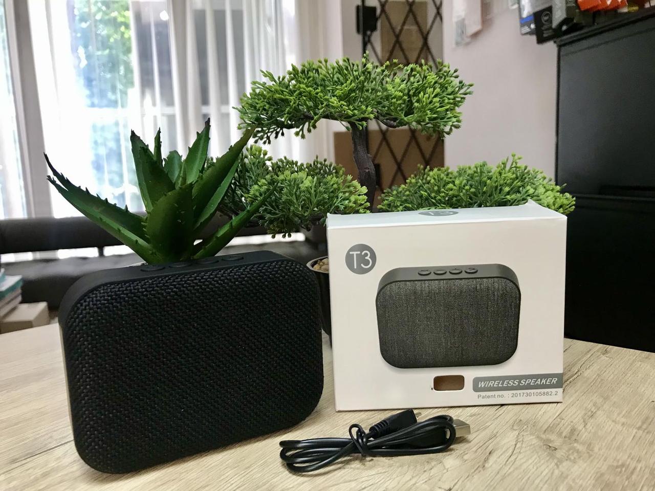 Портативна бездротова Bluetooth Колонка T3