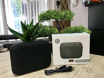 Портативна бездротова Bluetooth Колонка T3, фото 2