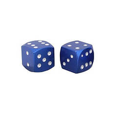 Ковпачки на ніпель для велосипеда, мотоцикла, скутера Alitek Кістки Blue, 2 шт.