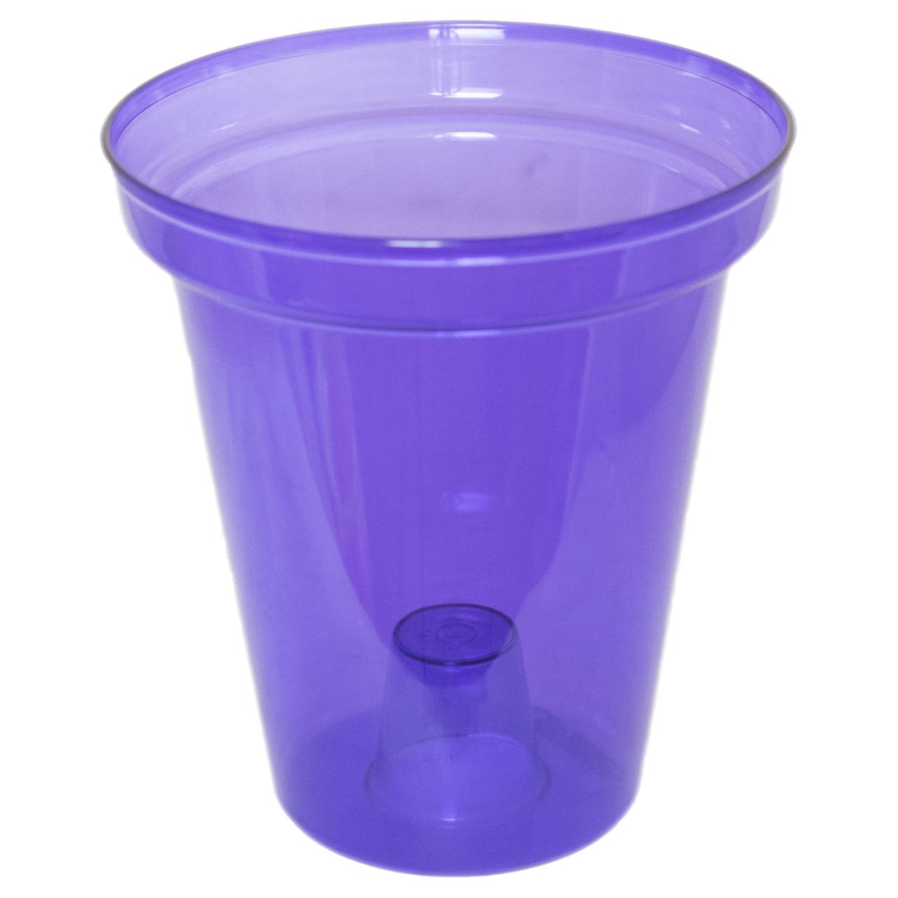 Кашпо для орхідей Раунд 14х16 см 1,3 л фіолетовий Еталон, фото 1