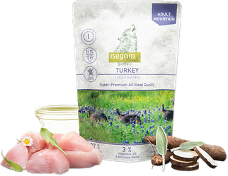 Isegrim Pouch Roots Turkey Monoprotein – Консервований корм для дорослих собак (індичка) 410 гр