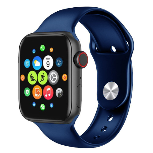 Смарт годинник Smart Watch T500 сині ( код: IBW724Z )
