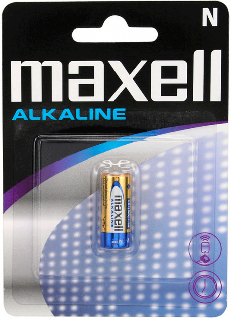 Лужна батарейка Maxell Alkaline N/LR1 1шт/уп blister, фото 1