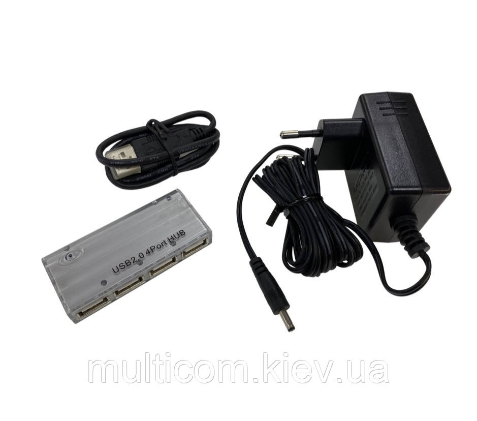 02-03-011. USB HUB (ver.2.0) на 4 порти, з блоком живлення