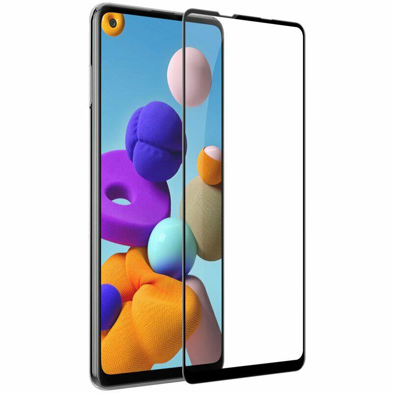 Скло захисне для Samsung A217 | A21S (2020) (0,3мм, 5D, чорне) Full Glue