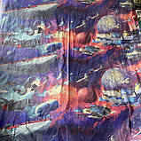 Тканина перкаль з космосом, планетами і космічними кораблями, ш. 150 см, фото 3