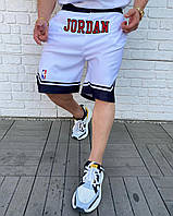 Спортивные мужские шорты Jordan белые (реплика) - M, XL
