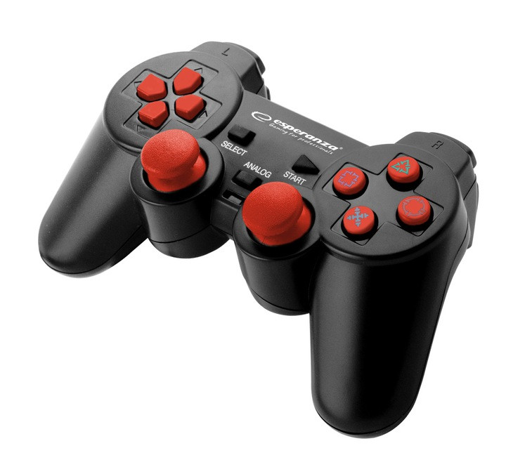 Джойстик Esperanza gamepad EGG107R PC/PS3 USB TROOPER Black/Red
