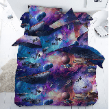 Тканина перкаль з космосом, планетами і космічними кораблями, ш. 150 см, фото 5